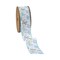 LaRibbons 1 1/2" Wired Ribbon | White/Blue Butterflies | 10 Yard Roll